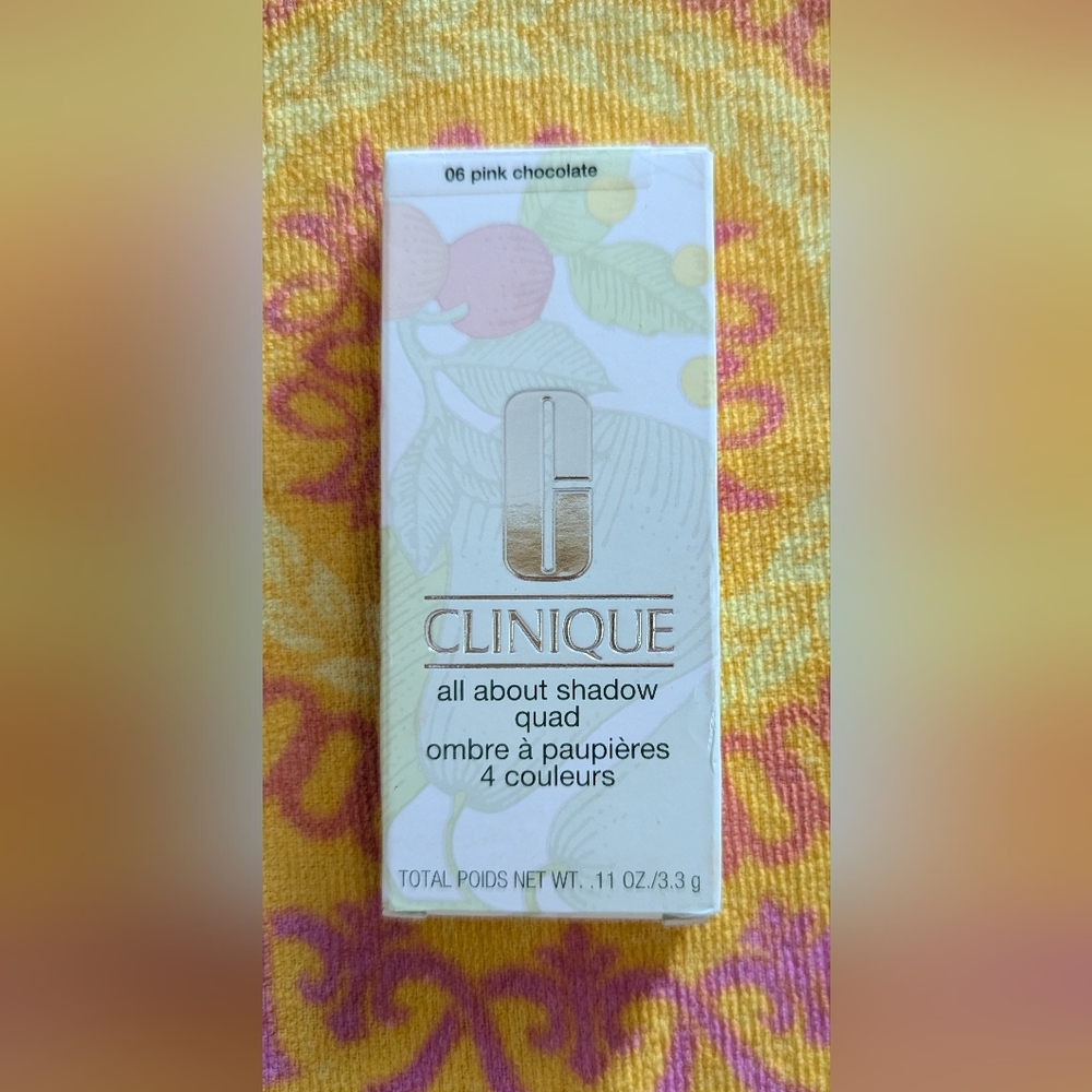 Clinique All About Shadow Quad In 06 Pink Chocolate BRAND NEW